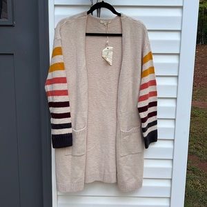 Medium Tea n rose cream colored cardigan. BNWT